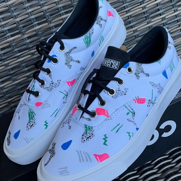 CONVERSE SKID GRIP CVO OX WHITE/COURT GREEN/BLACK MENS - Picture 6 of 16